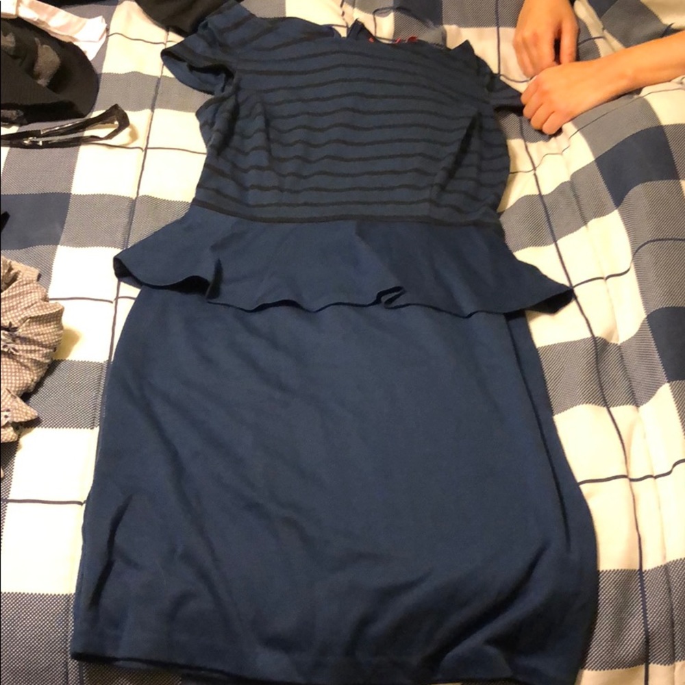 Elle peplum dress